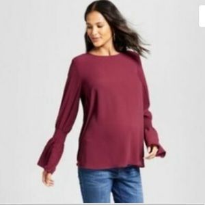 Host Pick! Maternity bell sleeve blouse